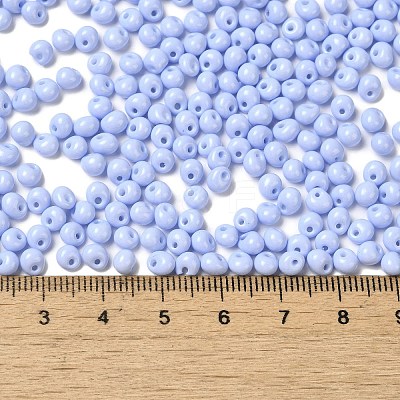 6/0 Opaque Baking Paint Glass Seed Beads SEED-M012-02A-08-1