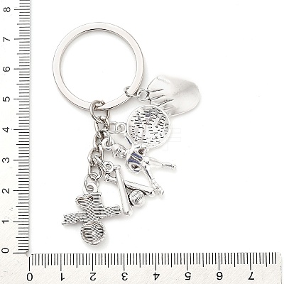 Zinc Alloy Keychains KEYC-I118-01ASP-01-1