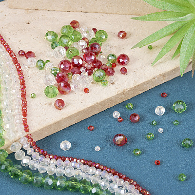12 Strand 12 Styles Transparent Electroplate Glass Beads Strands EGLA-TA0001-20-1