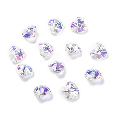 Electroplate Glass Charms G030V10mm-001GL-1