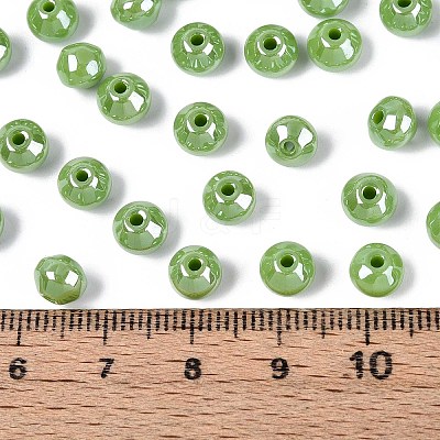 Opaque Colours Glass Seed Beads SEED-N007-34F-1