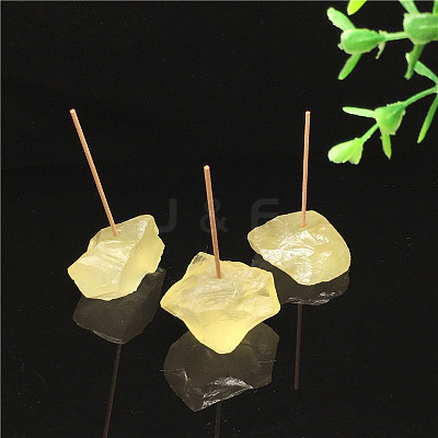 Raw Natural Citrine Incense Holder PW23030601075-1
