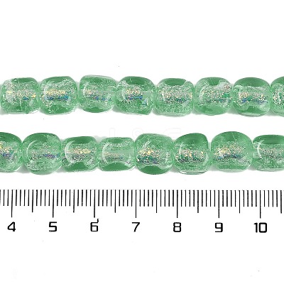 Handmade Foil Lampwork Beads Strands FOIL-K003-05E-1