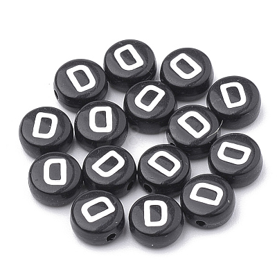 Opaque Acrylic Beads X-SACR-N002-02D-1