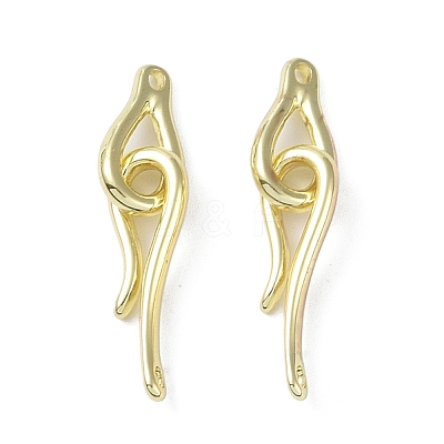 Brass Hook and Eye Clasps KK-B087-18G-1