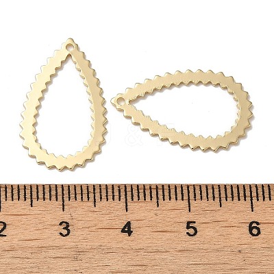 Teardrop Brass Pendants KK-G480-04A-LG-1