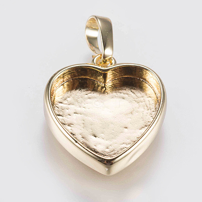 Brass Pendant Cabochon Settings LS-KK-G338-11G-1
