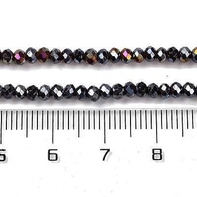 Baking Electroplate Glass Beads Strands X-DGLA-A039-J2MM-B20-1