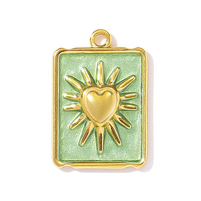 304 Stainless Steel Enamel Pendants STAS-OY002-41G-02-1