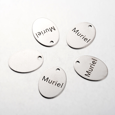 Non-Tarnish Spray Painted 201 Stainless Steel Pendants STAS-I048-J02-1
