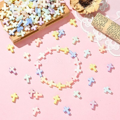Opaque Acrylic Beads SACR-CJC0001-34-1-1