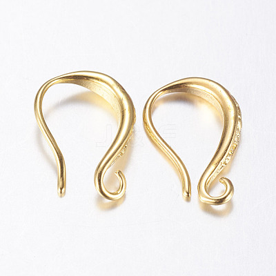 Brass Earring Hooks X-KK-K197-62G-1