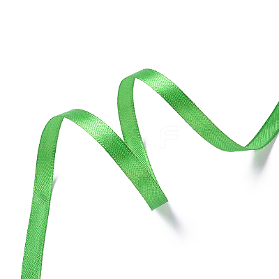 1/4 inch(6mm) Green Satin Ribbon for Hairbow DIY Party Decoration X-RC6mmY019-1