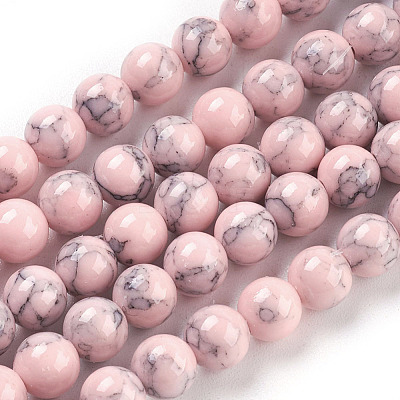 Synthetic Turquoise Beads Strands TURQ-H038-6mm-XXS04-1
