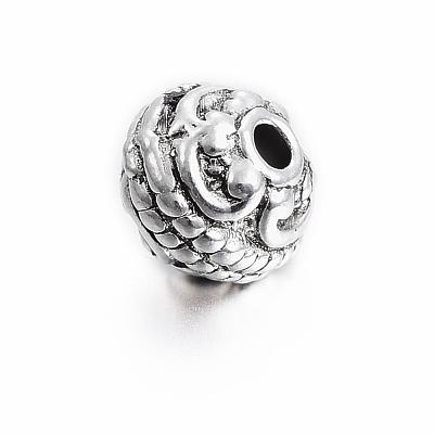 Tibetan Style Alloy Beads PALLOY-ZN2504-AS-RS-1