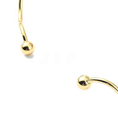 Ion Plating(IP) 304 Stainless Steel Cuff Necklaces NJEW-Z039-02G-1