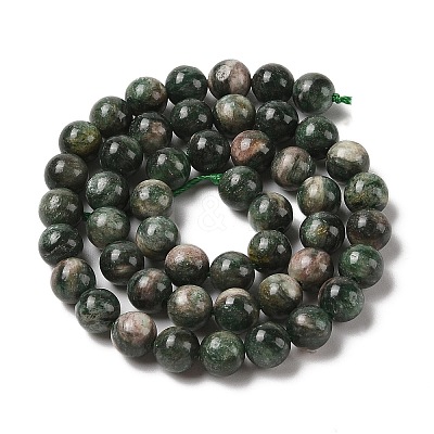 Natural Green Quartz Round Beads Strands G-Q171-D02-02-1