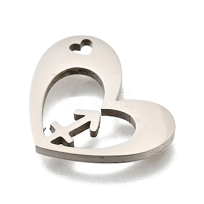 201 Stainless Steel Pendants STAS-A116-01P-09-1