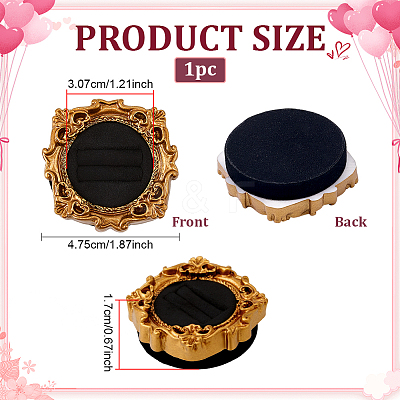 Round Wood Ring Display Trays RDIS-WH0032-006D-1