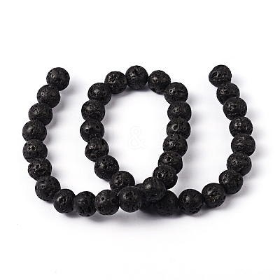 Natural Lava Rock Beads Strands X-g434-9-1