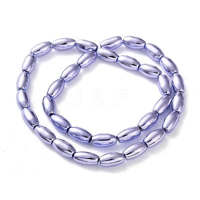 Electroplated Synthetic Non-magnetic Hematite Beads Strands G-C248-J01-8x12mm-1