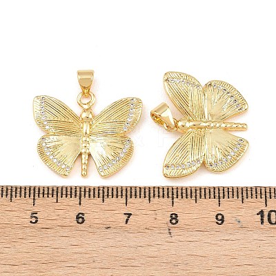 Brass Micro Pave Cubic Pendants KK-Z140-22G-1