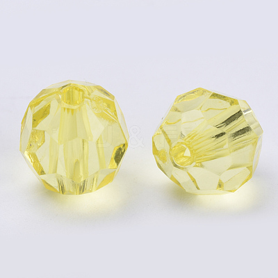 Transparent Acrylic Beads TACR-Q257-6mm-V21-1