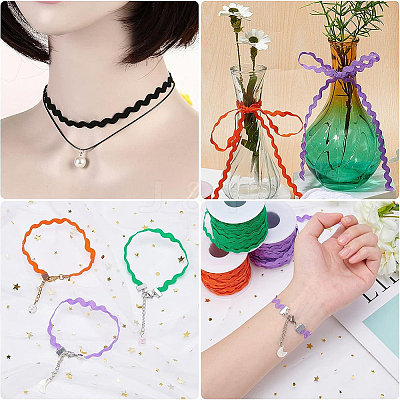 40M Polyester Wavy Fringe Trim Ribbon OCOR-GF0004-39U-1