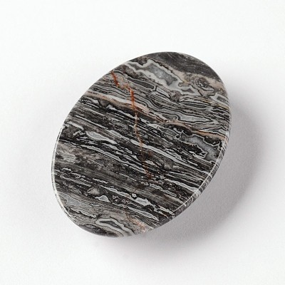 Natural Crazy Agate Oval Cabochons G-J329-08-13x18mm-1