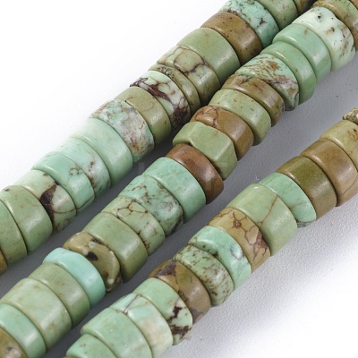 Natural Magnesite Beads Strands TURQ-L030-04B-02-1