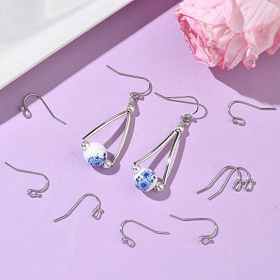 SHEGRACE Brass Earring Hooks XGR0138P-154P-1