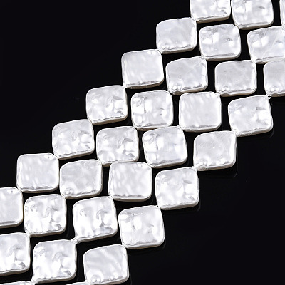ABS Plastic Imitation Pearl Beads Strands KY-N015-03-B01-1