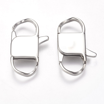 Tarnish Resistant 304 Stainless Steel Lobster Claw Clasps STAS-I082-13P-04-1