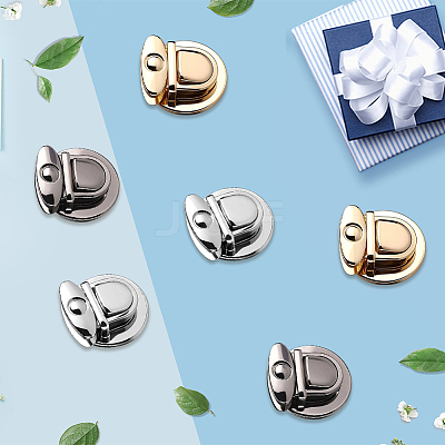 12Pcs 3 Colors Alloy Bag Tuck Lock Clasps FIND-CP0003-76-1