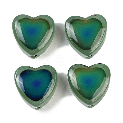 Two Tone Glass Mood Beads GLAA-Z007-10D-1