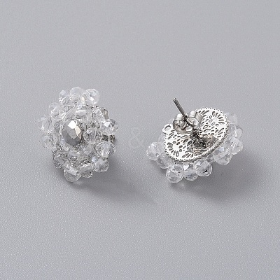 Stud Earrings EJEW-JE03769-01-1