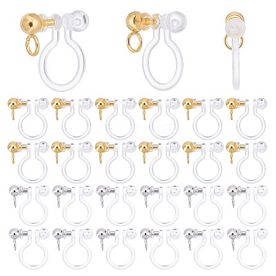 Transparent U Type Alloy Ear Clip PALLOY-PH0012-72-1