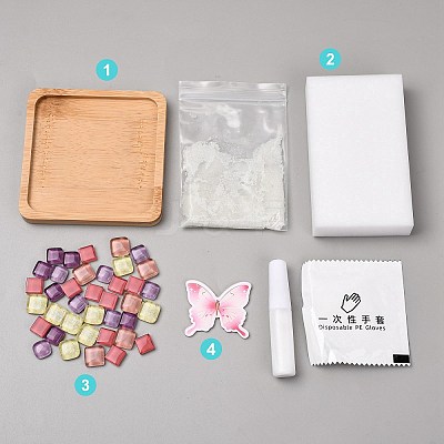 DIY Mosaic Coaster Making Kit TH-CBAB785-01D-1