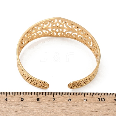 304 Stainless Steel Cuff Bangles for Women BJEW-U045-04G-1