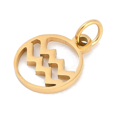 Ion Plating(IP) 304 Stainless Steel Charms STAS-R135-05G-11-1