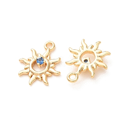 Brass Pave Cubic Zirconia Pendants KK-A304-29D-G-1