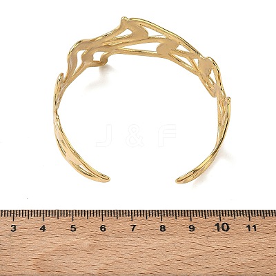 304 Stainless Steel Cuff Bangles for Women SA-CBAEBCF-01G-A-1