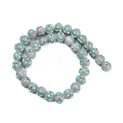 Baking Paint Glass Enamel Beads LAMP-R004-05E-1
