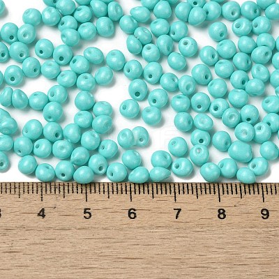 6/0 Opaque Baking Paint Glass Seed Beads SEED-M012-02A-01-1