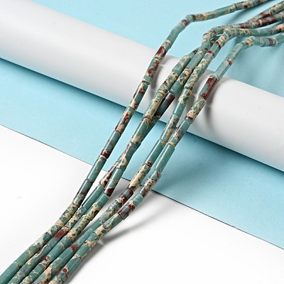 Synthetic Shoushan Stone Beads Strands G-I326-06-1