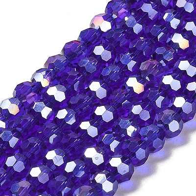 Transparent Glass Beads EGLA-A035-T6mm-B06-1