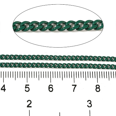 Spray Painted 304 Stainless Steel Curb Chains STAS-B067-05A-07-1