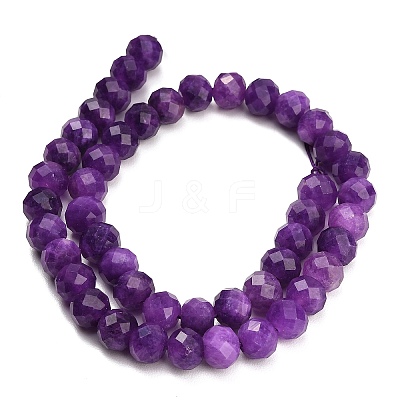 Faceted Dyed Natural White Jade Beads Strands GG-CBAE966-01B-T-1