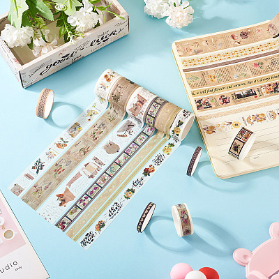 20pcs 5 Styles Scrapbooking Stickers DIY-TAC0029-03C-1