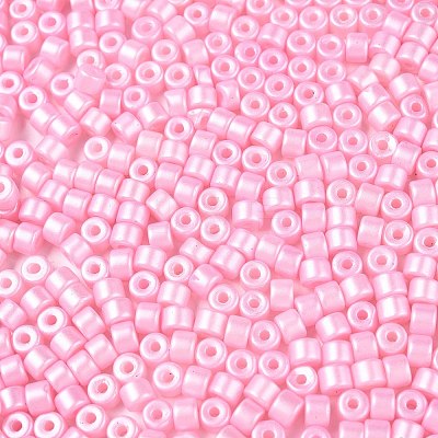 Baking Paint Pearlized Glass Seed Beads SEED-T008-03H-1